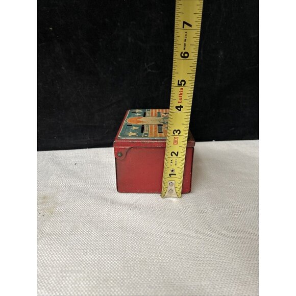 Vintage Toy Bank • Marx Toys Red White & Blue Capitol Building Budget Bank - Picture 9 of 9